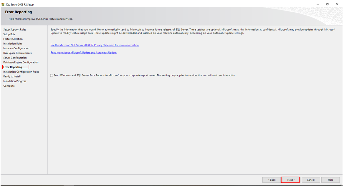 Error  Reporting