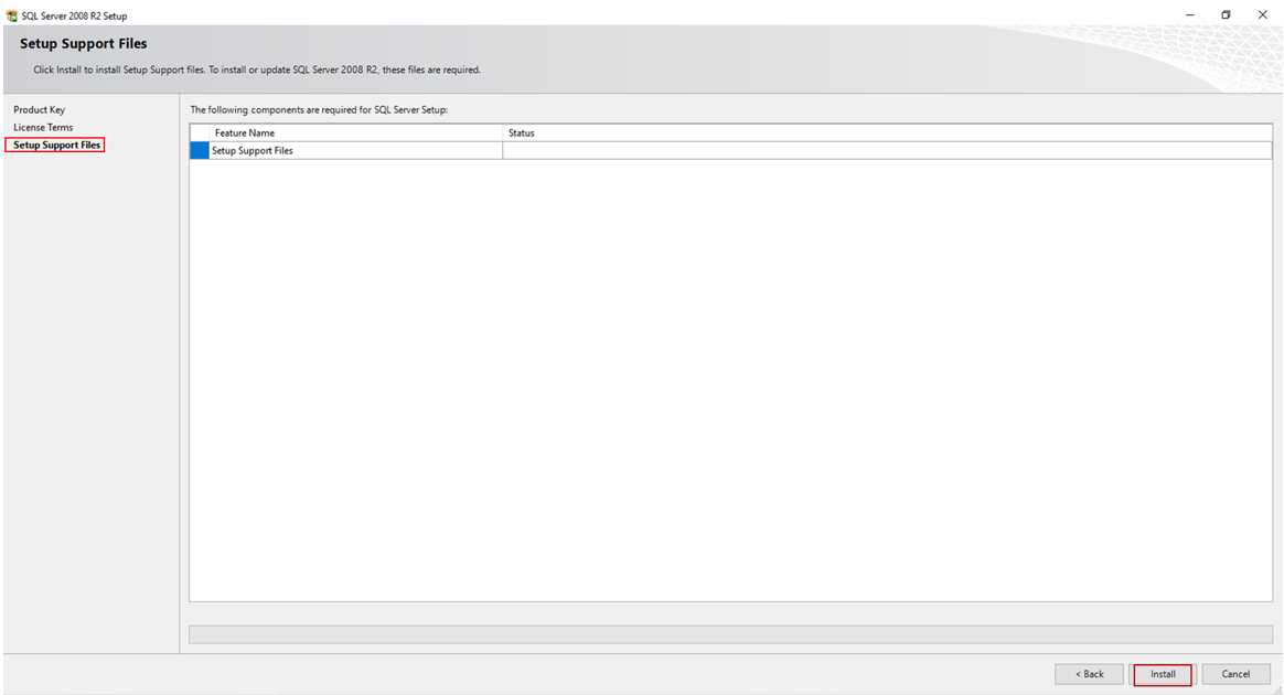setups supports file