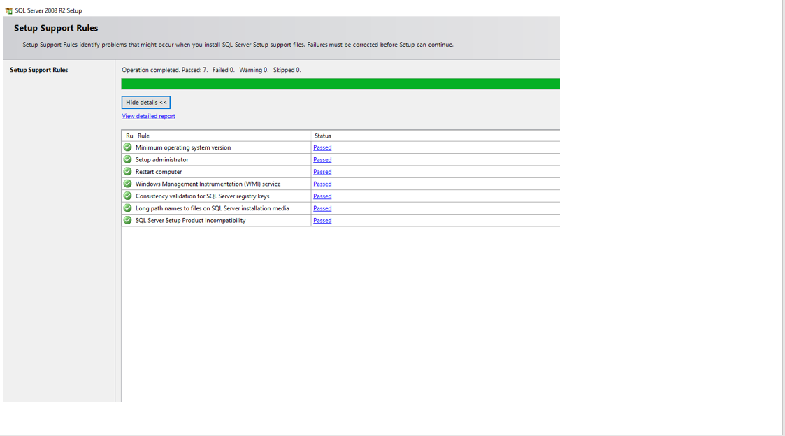 setup support rols