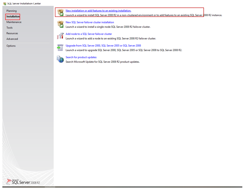 installation sql